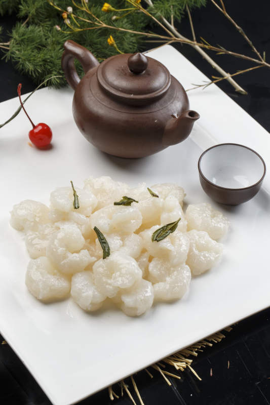 西湖龙井大虾仁图片