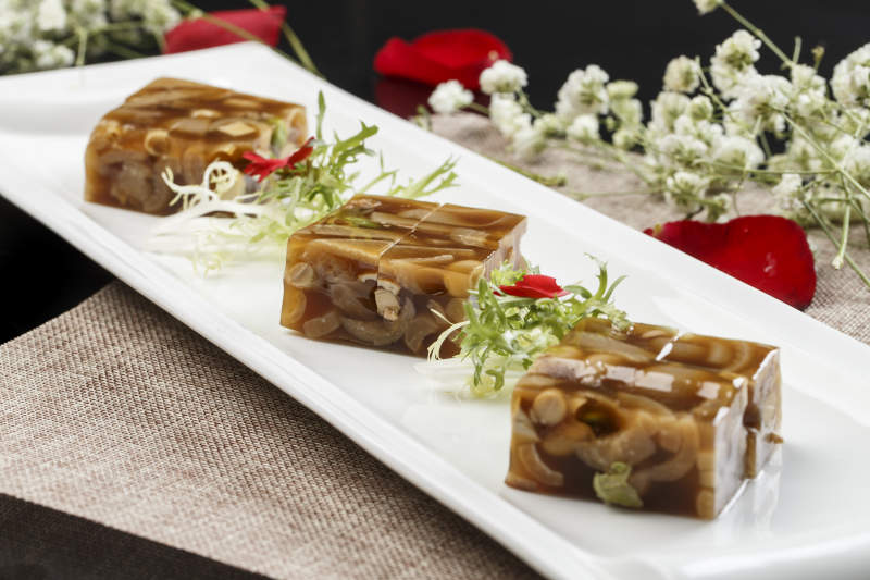 美味猪皮冻图片