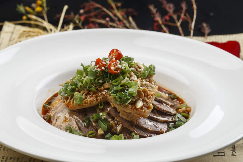 香辣卤味牛肉金钱肚图片