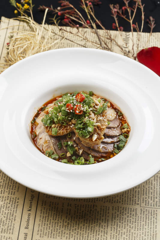 香辣卤味牛肉金钱肚图片