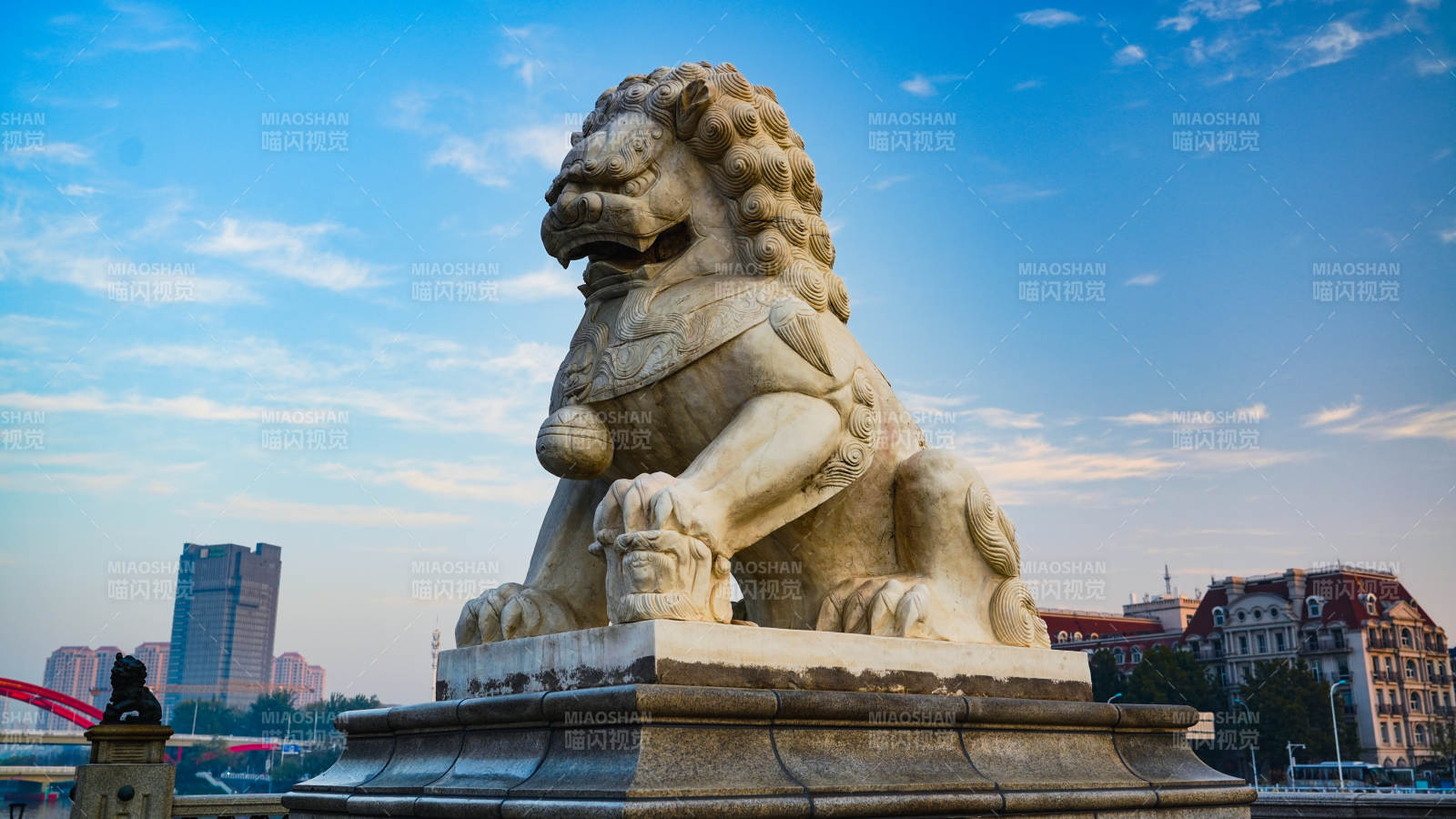 天津狮子桥石狮守桥 城市风光图片