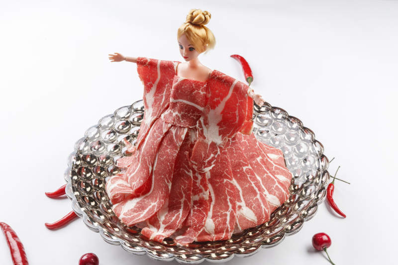 火锅食材涮肉牛羊肉图片