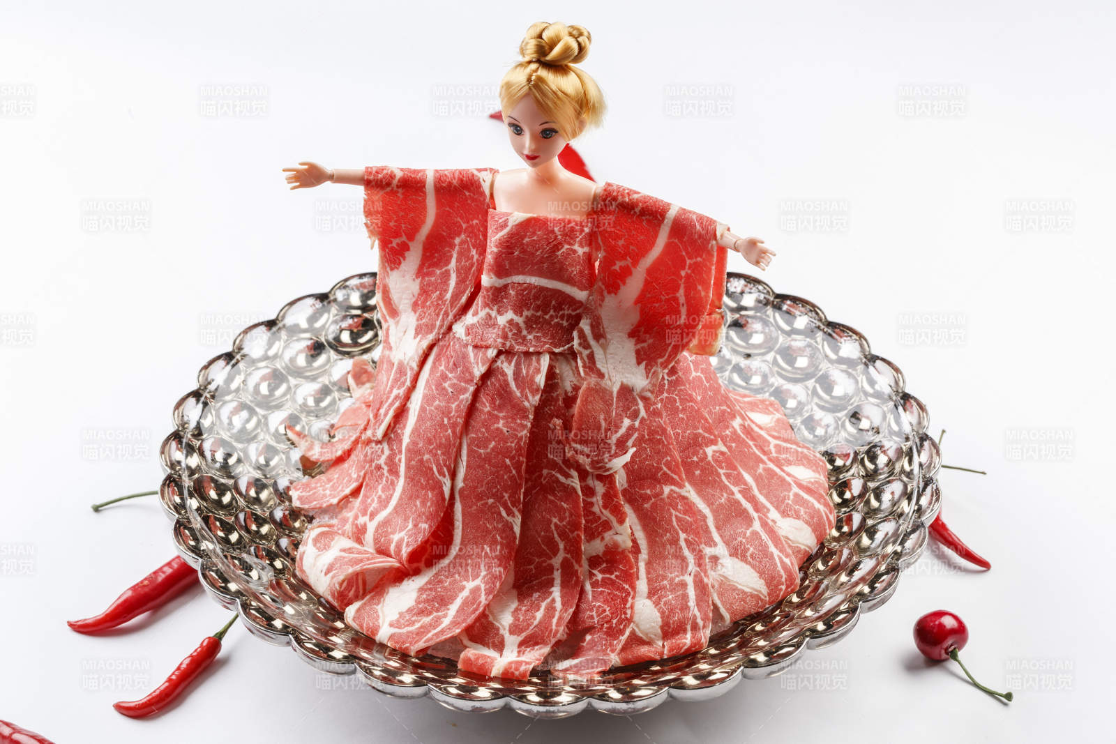 火锅食材涮肉牛羊肉图片