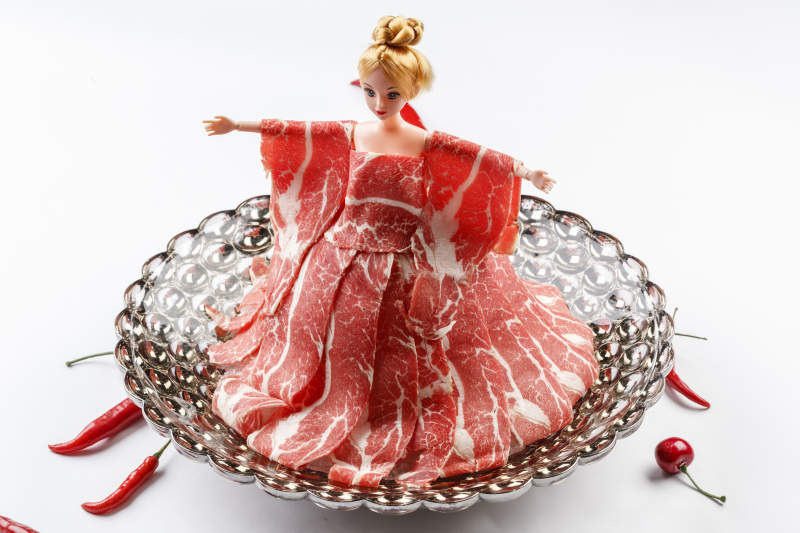 火锅食材涮肉牛羊肉图片