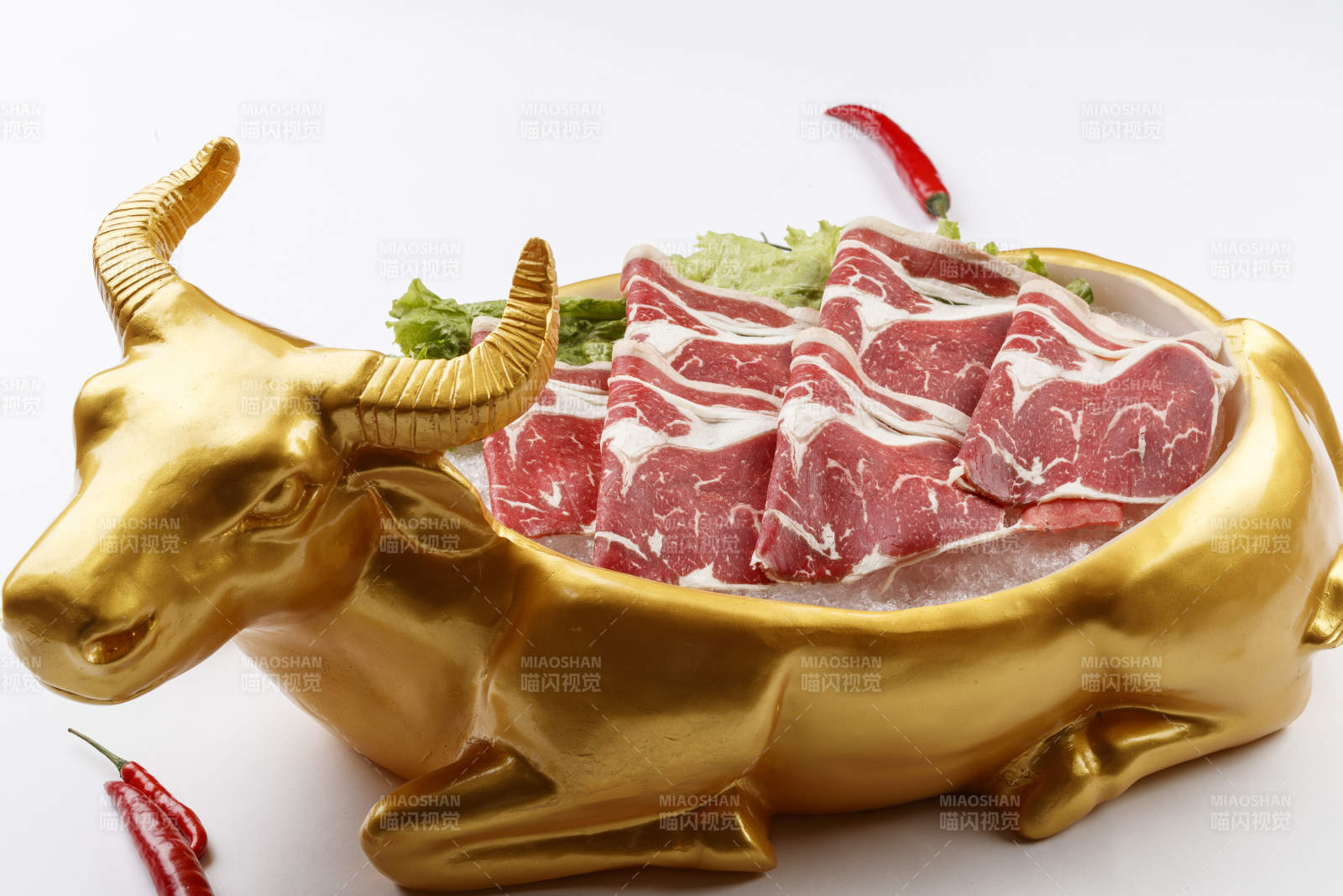 火锅食材涮肉牛羊肉图片