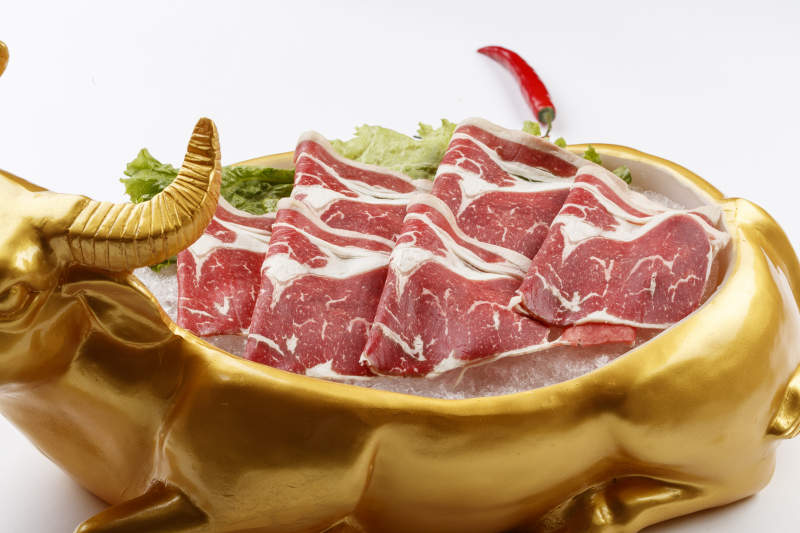 火锅食材涮肉牛羊肉图片
