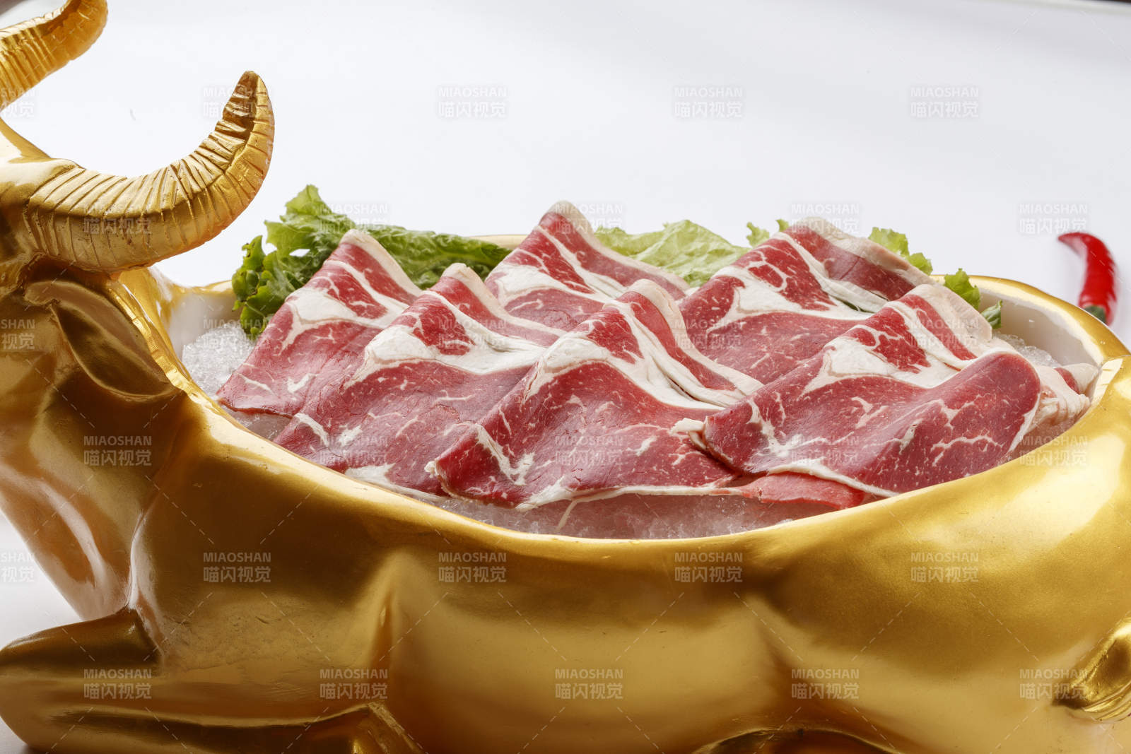 火锅食材涮肉牛羊肉图片