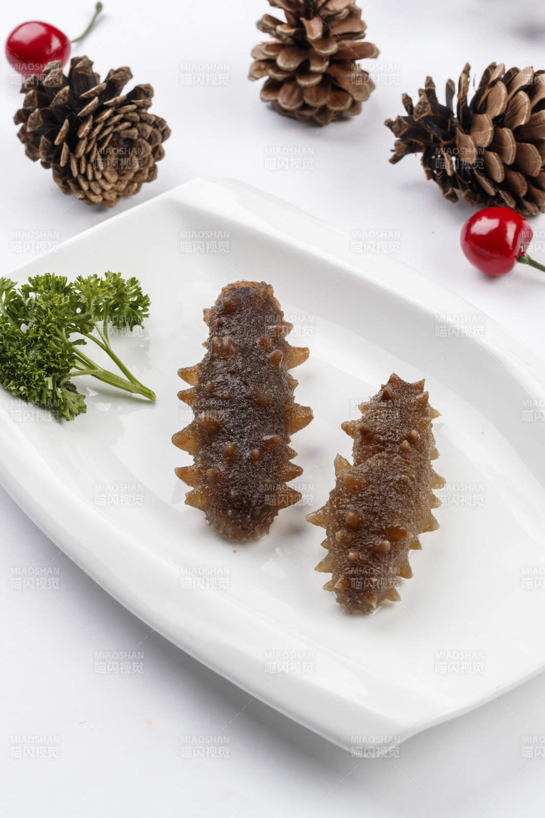 高档火锅料理食材涮海参图片