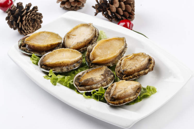 高档火锅料理食材涮鲍鱼图片