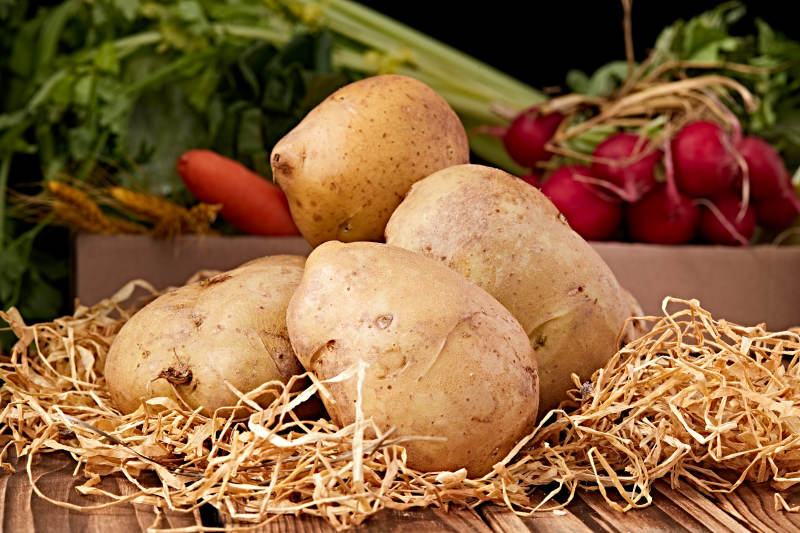 新鲜张家口坝上马铃薯图片