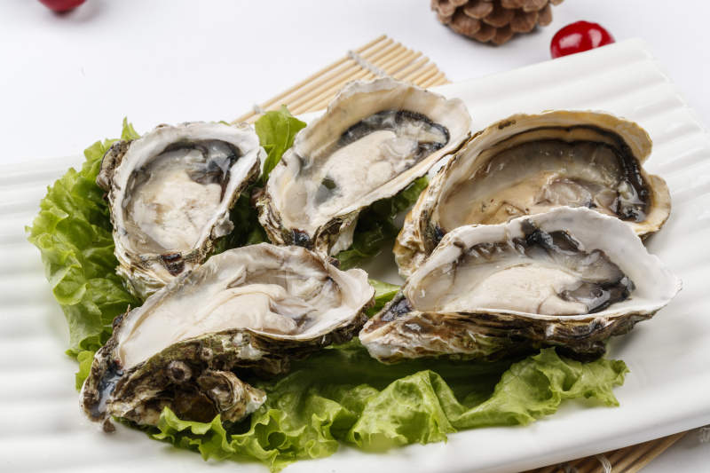 高档火锅料理食材生蚝图片