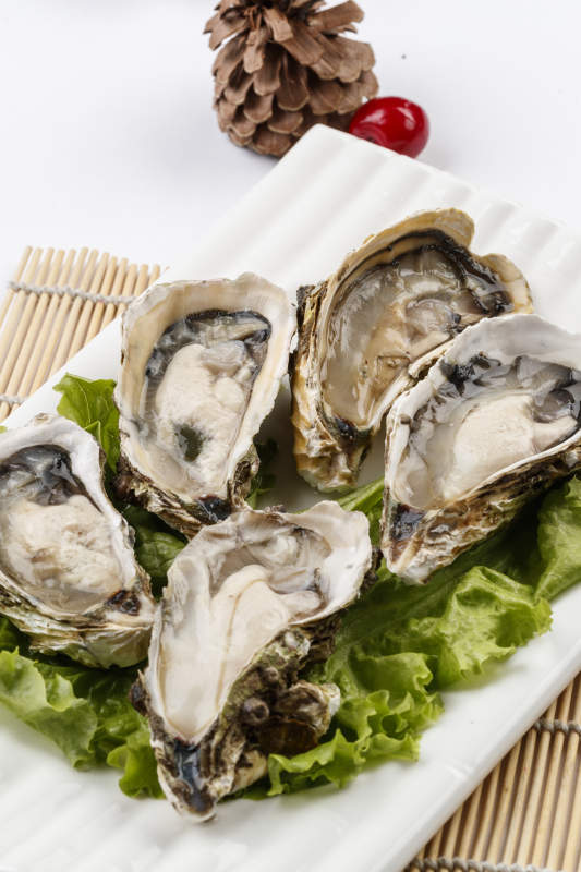 高档火锅料理食材生蚝图片