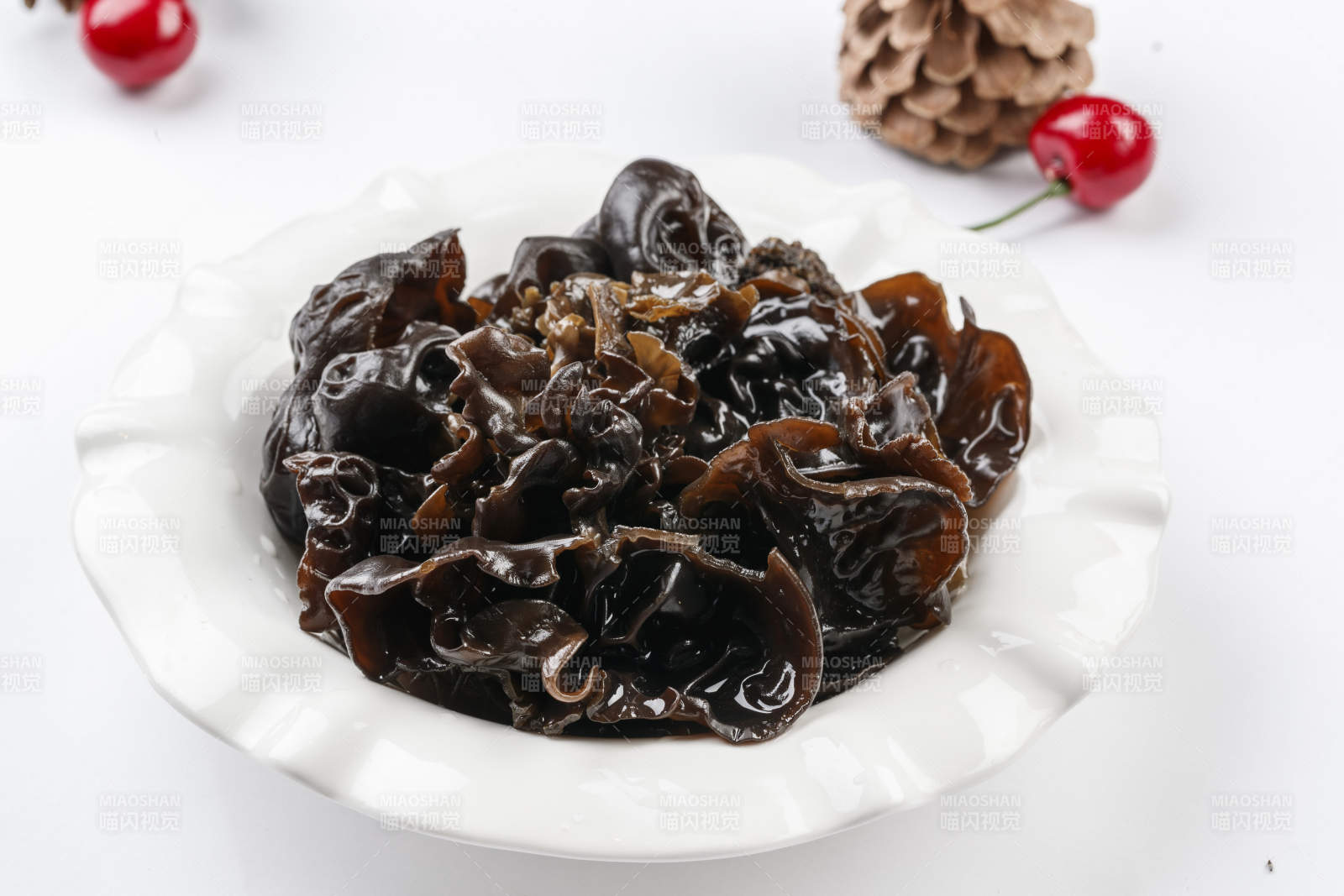 高档火锅料理食材木耳图片