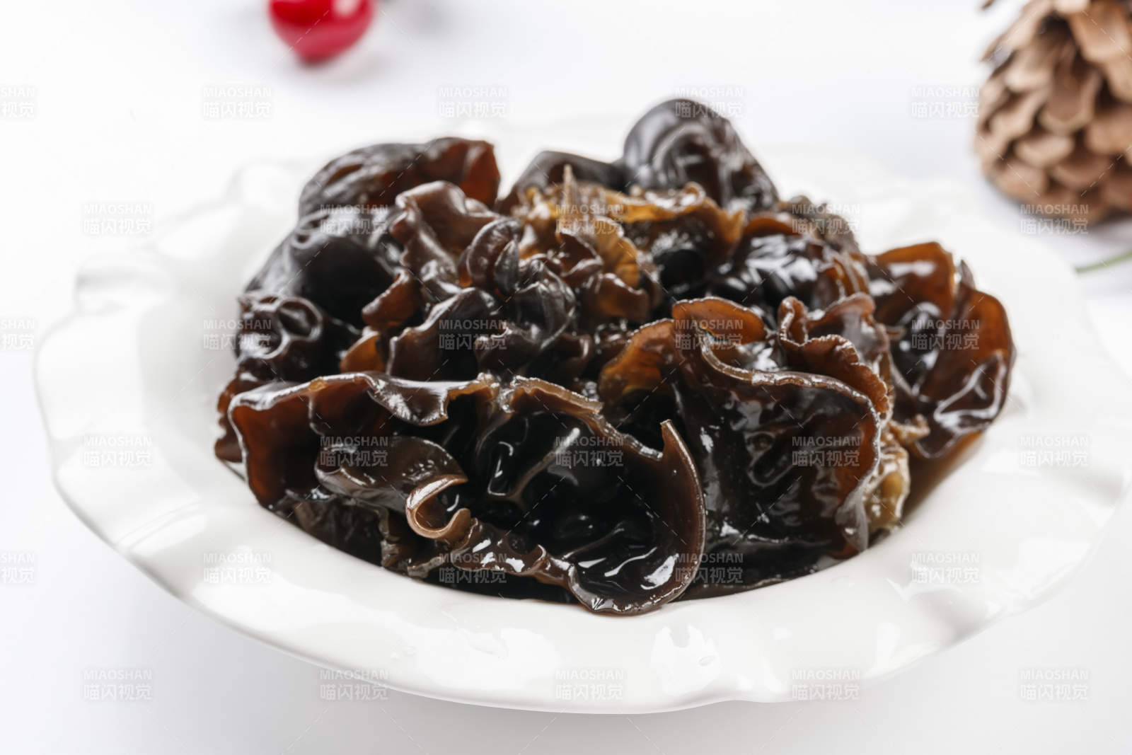 高档火锅料理食材木耳图片