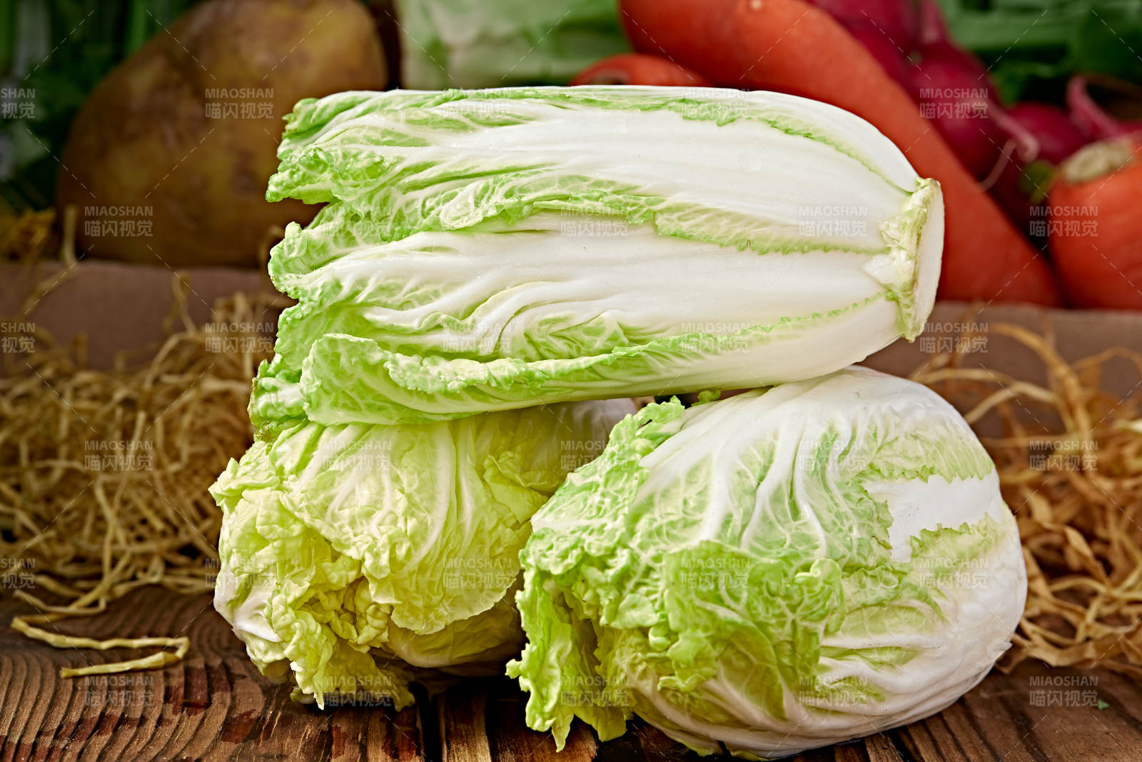 新鲜采摘有机蔬菜娃娃菜图片