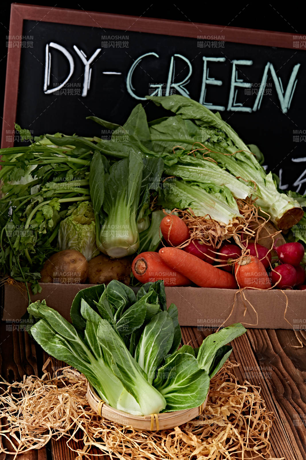 新鲜采摘有机青菜油菜图片