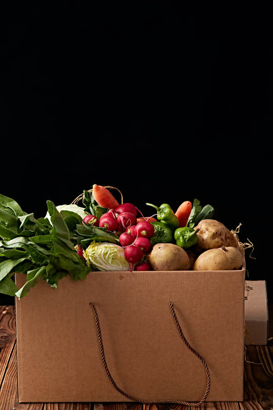 一堆农场新鲜采摘蔬菜图片