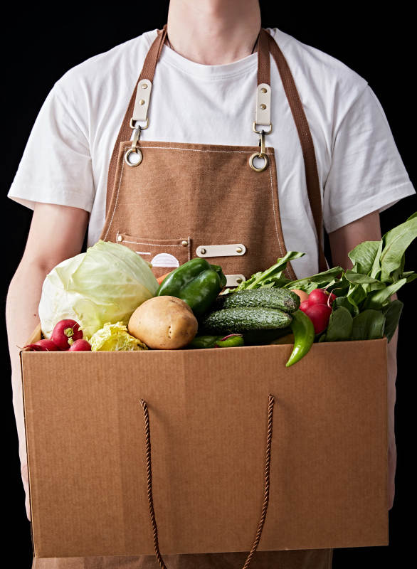 农场新鲜采摘蔬菜图片