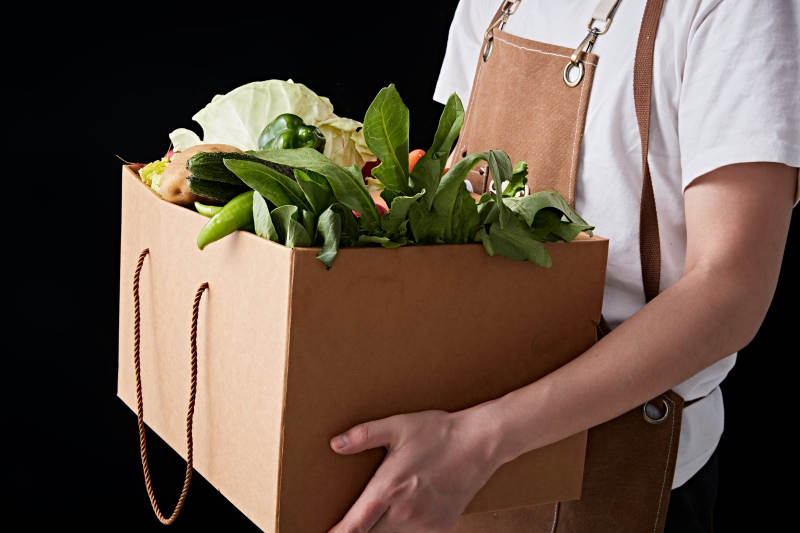 农场新鲜采摘蔬菜图片