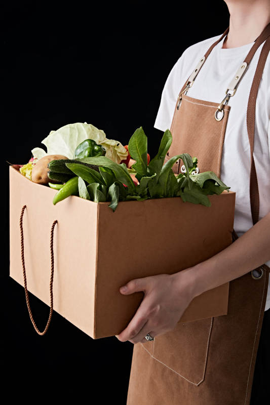 农场新鲜采摘蔬菜图片