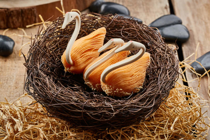 茶餐点心天鹅榴莲酥图片