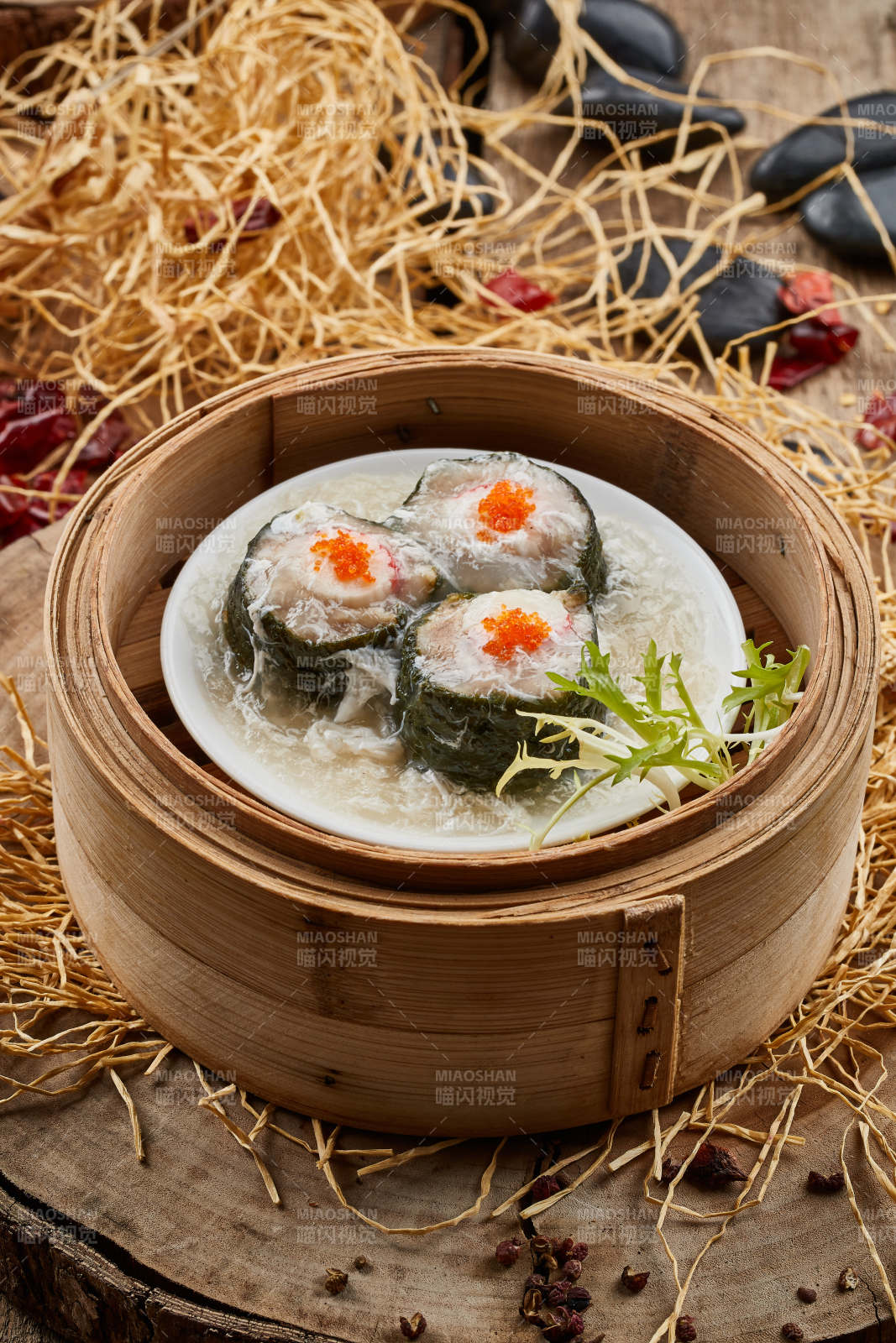 茶餐海苔肉卷蒸蛋图片