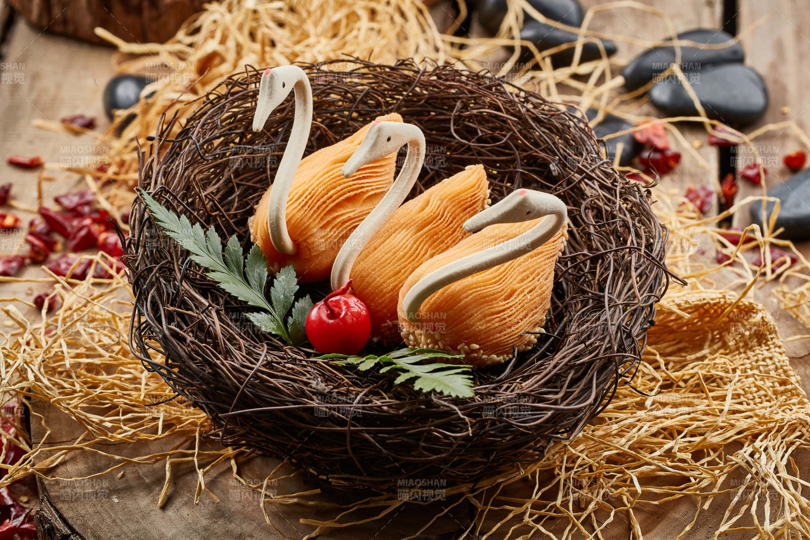 茶餐点心天鹅榴莲酥图片