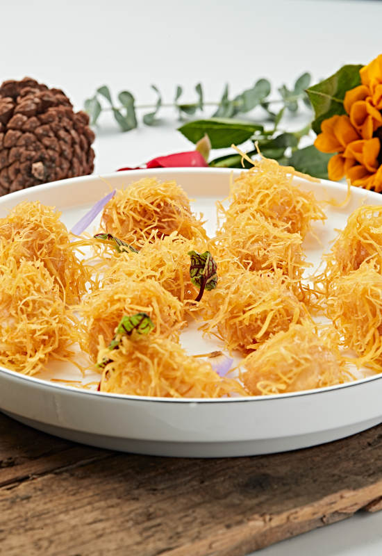 香炸金丝大虾球图片