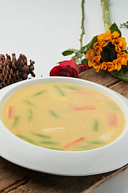 蟹柳丝瓜海鲜浓汤图片