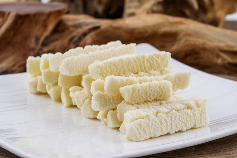 浓香甜美滋味浓郁的蒙族牛奶制品特写图片