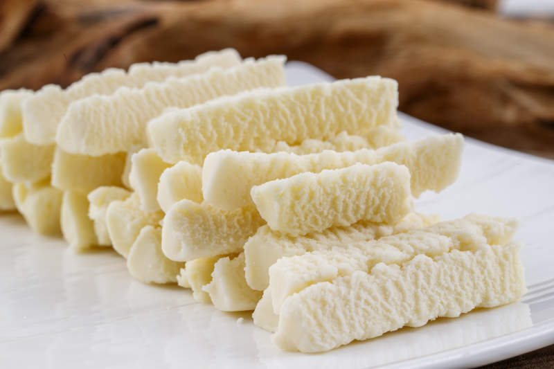 浓香甜美滋味浓郁的蒙族牛奶制品特写图片