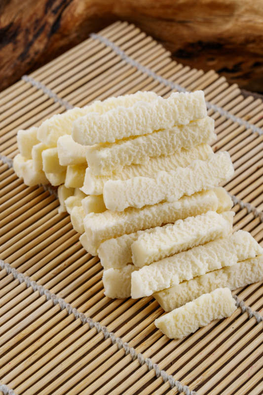 浓香甜美滋味浓郁的蒙族牛奶制品特写图片