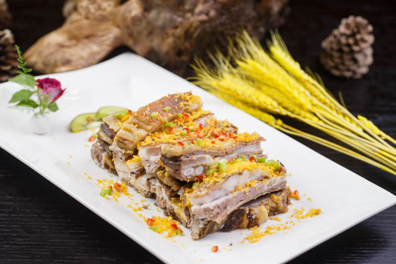 避风塘蒜香羊排图片