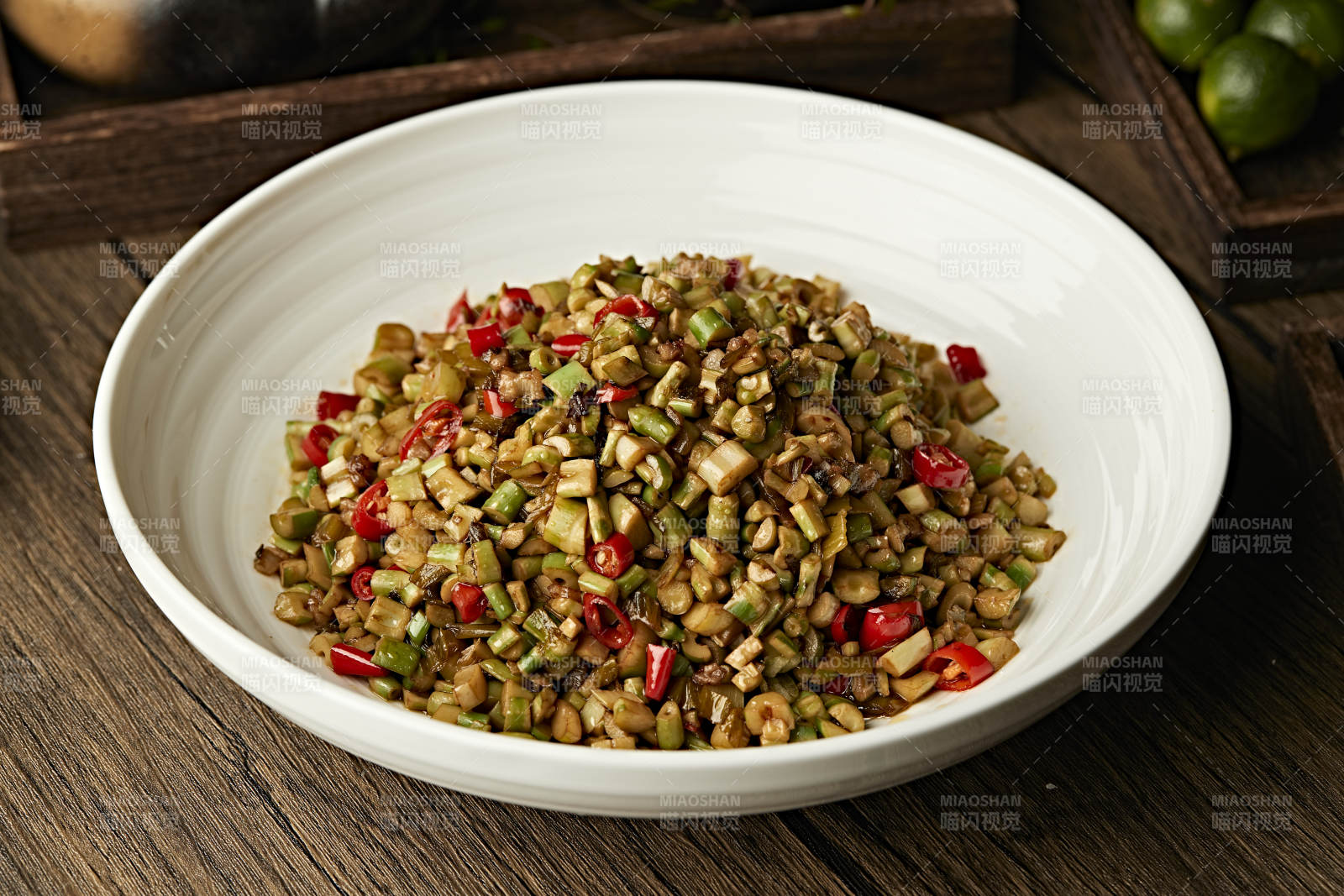 米椒肉沫炒酸笋粒图片