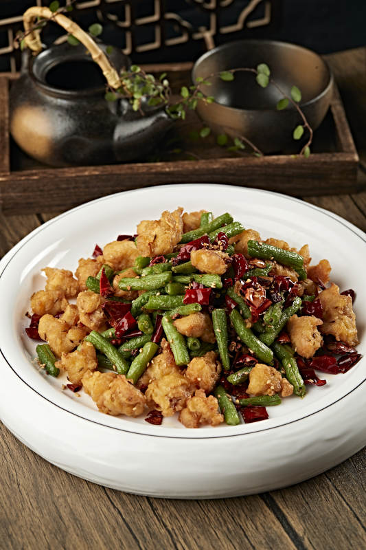 辣炒豇豆掌中宝鸡脆骨鸡掌骨图片