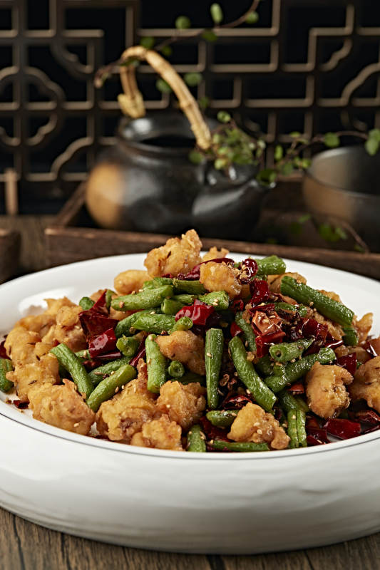 辣炒豇豆掌中宝鸡脆骨鸡掌骨图片