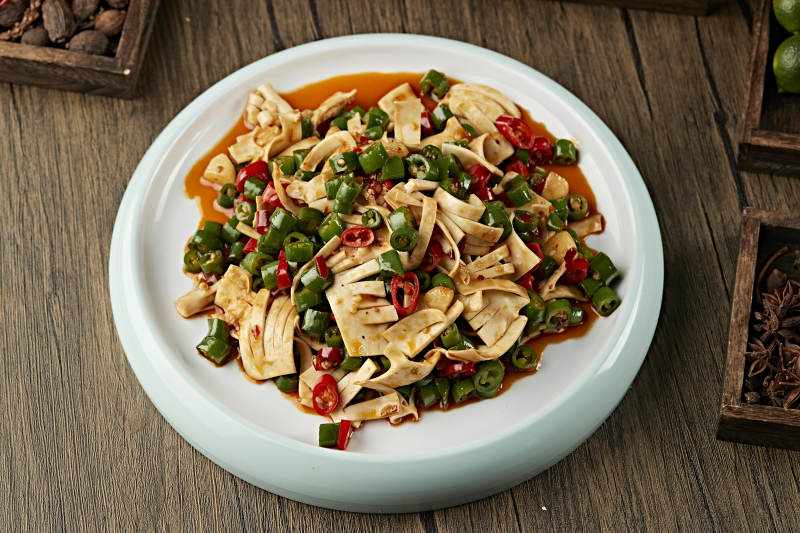 米椒辣炒黄喉图片