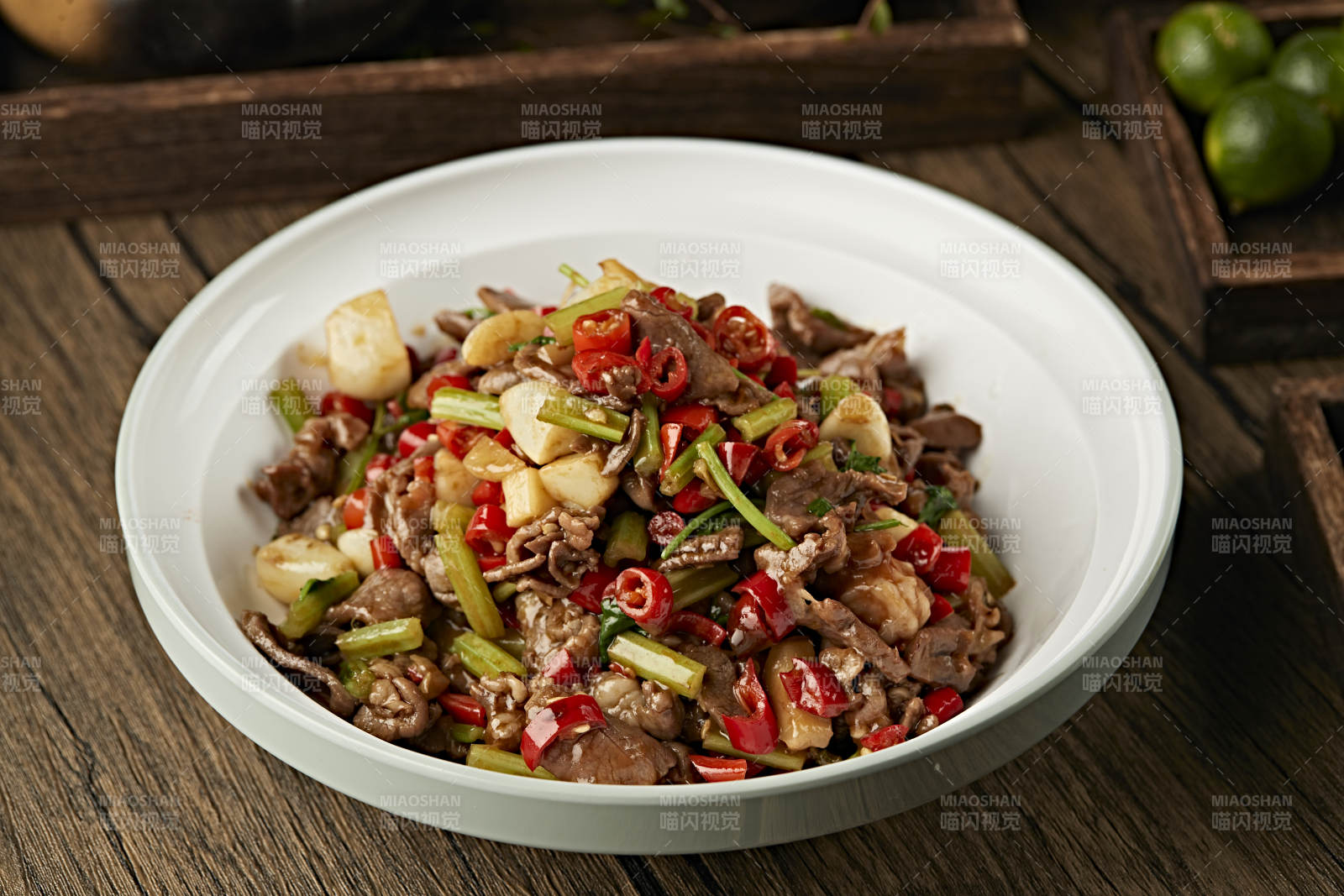 湖南菜美味湘味小炒黄牛肉图片