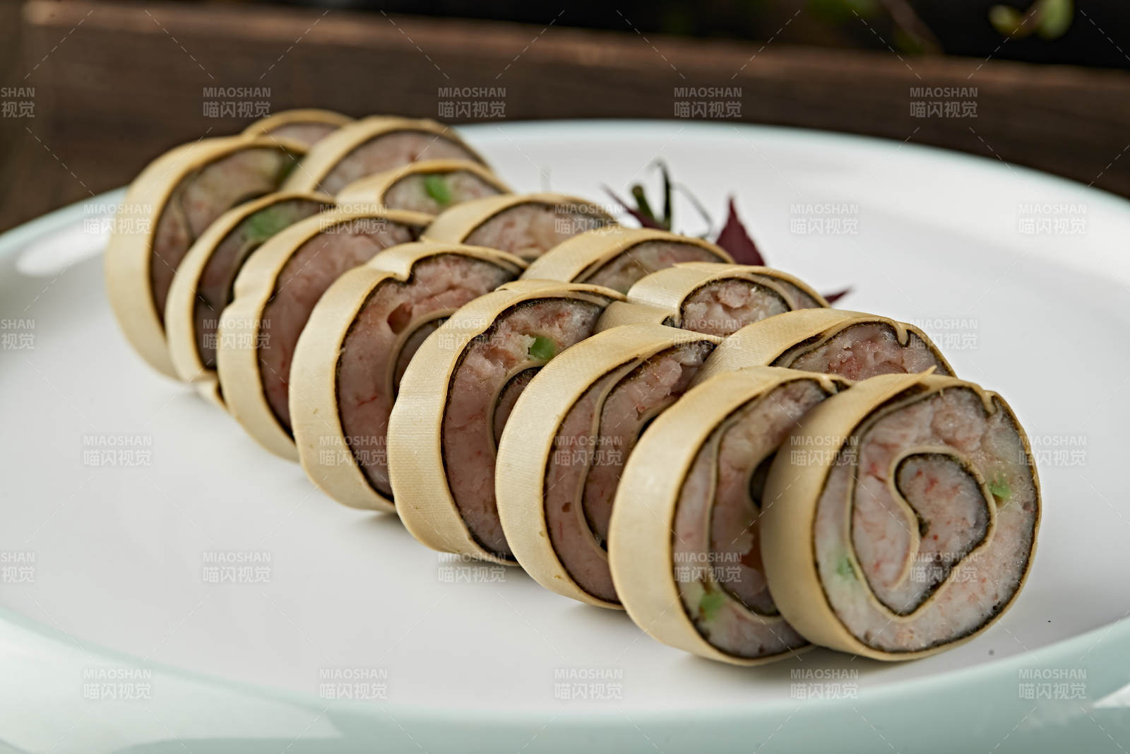 干豆腐海苔鲜虾卷图片