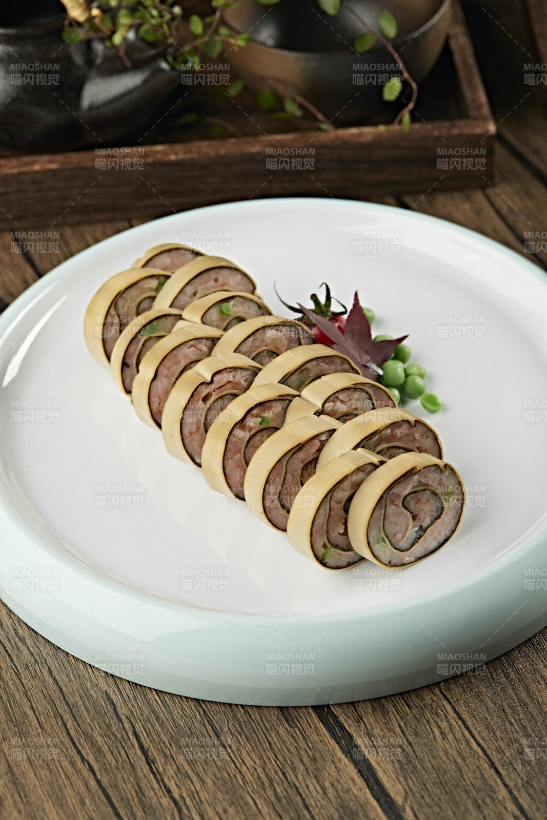 干豆腐海苔鲜虾卷图片