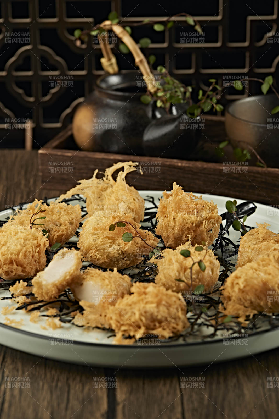 油炸柳稣鲜鲍鱼图片