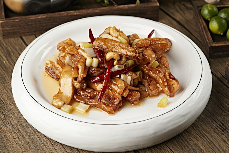 宫保糖醋脱骨带鱼杏鲍菇图片