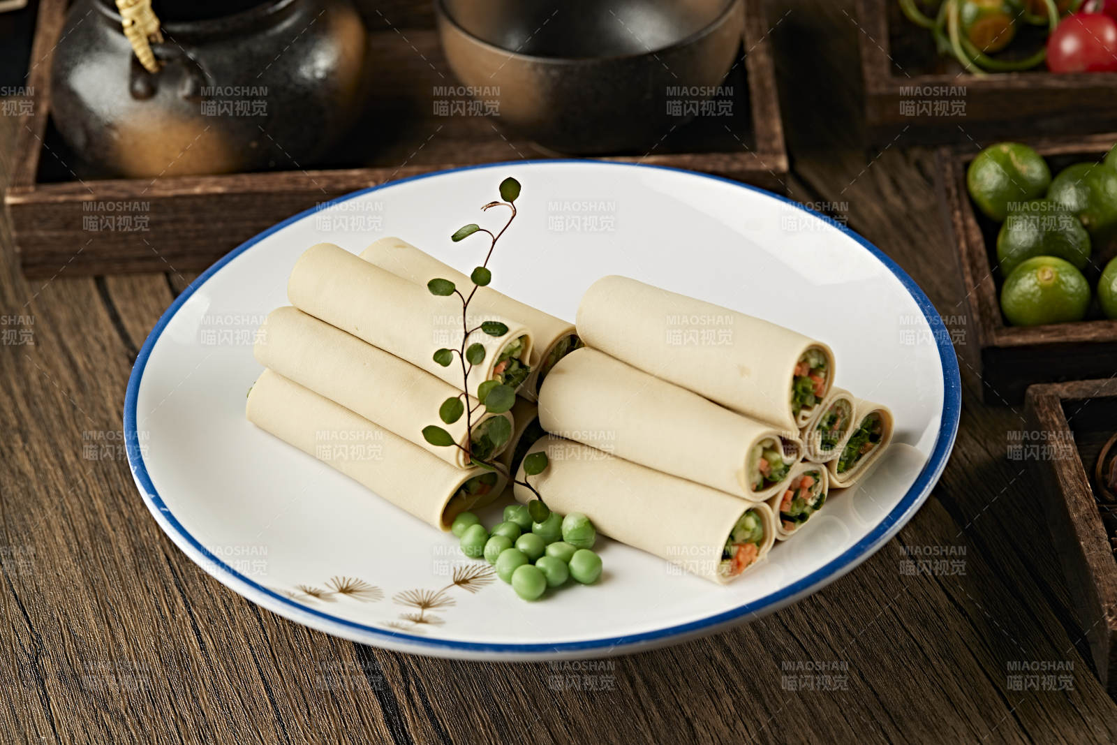 高碑店豆腐皮卷时蔬图片