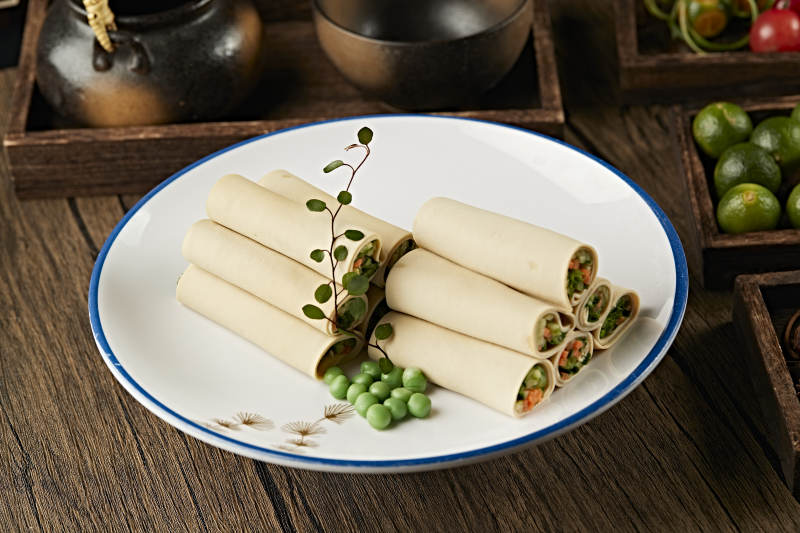 高碑店豆腐皮卷时蔬图片