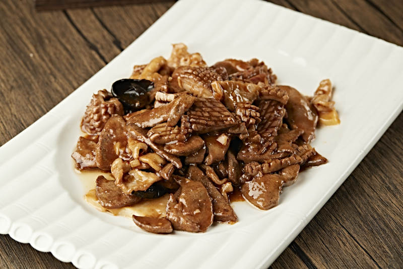 传统天津菜爆三样图片