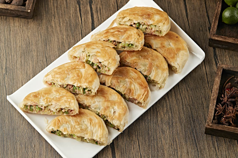 火腿青萝卜丝馅烙饼图片