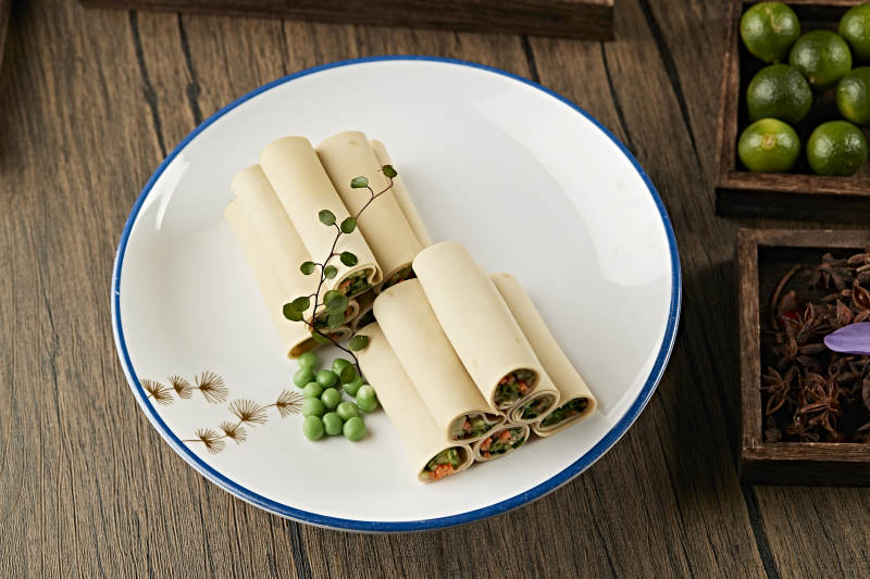 高碑店豆腐皮卷时蔬图片