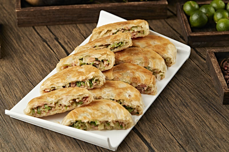 火腿青萝卜丝馅烙饼图片