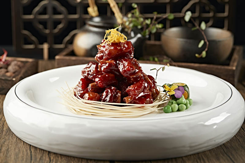 焦糖蜜香糖醋小排图片