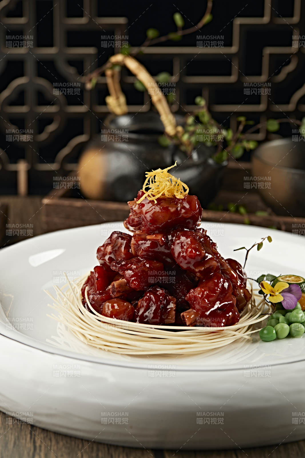 焦糖蜜香糖醋小排图片